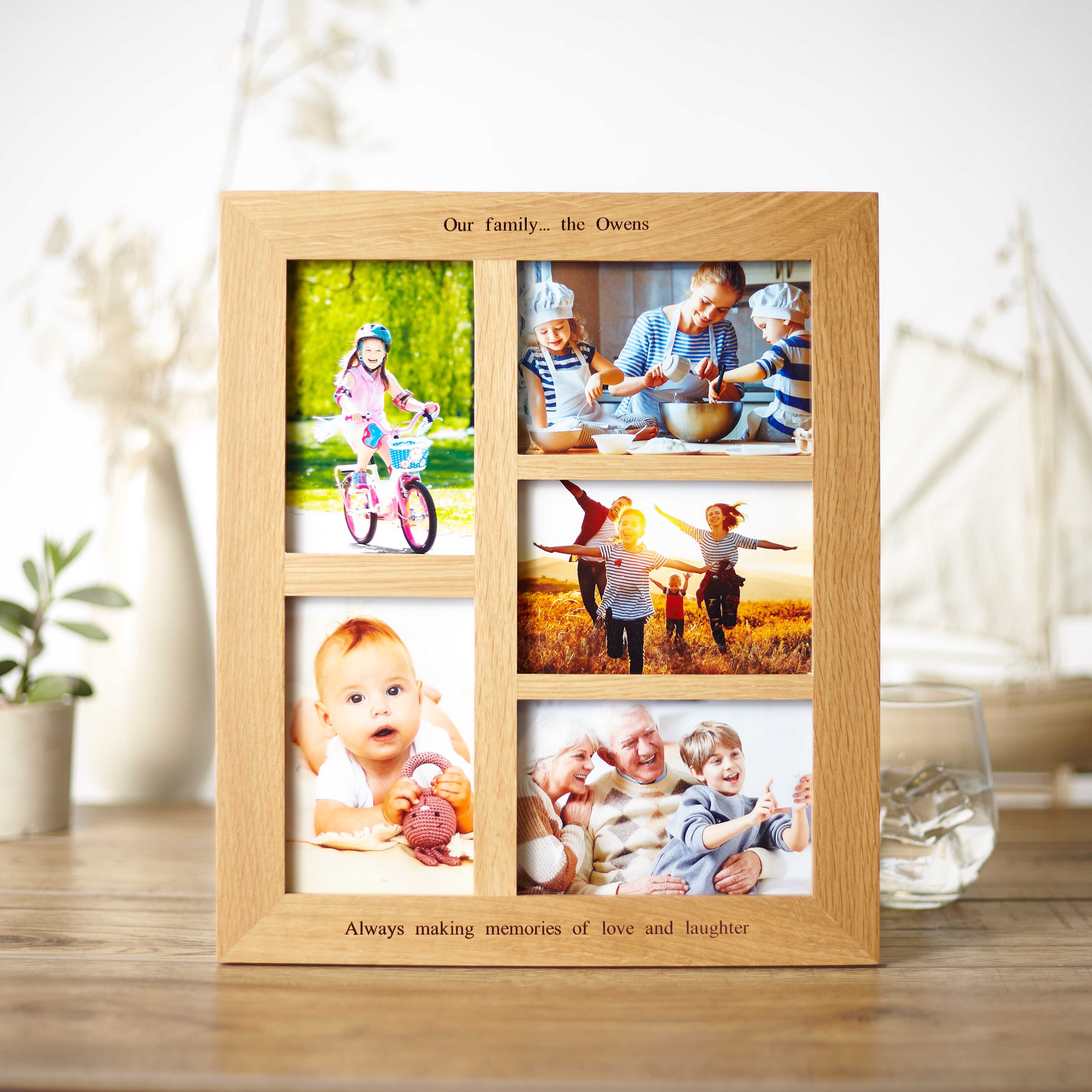 Oak Multi Aperture Picture Frame MijMoj