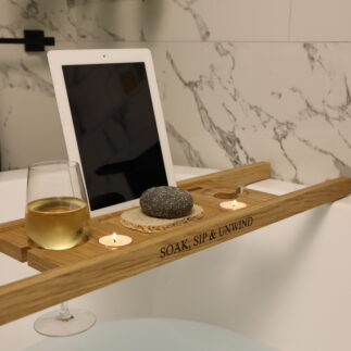 Bath caddy tray