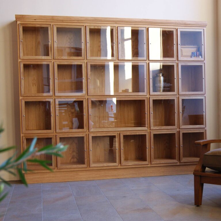 Oak columbarium display case