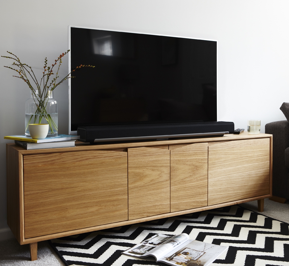 Oak TV Stand Media Unit