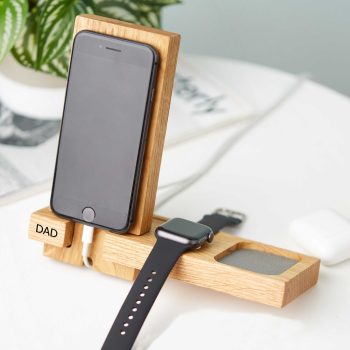 DAD iphone airpods and apple watch charging stand Father's Day tech gift