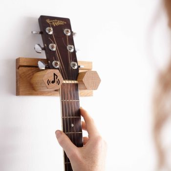 Side View of Wall Mounted Guitar Stand