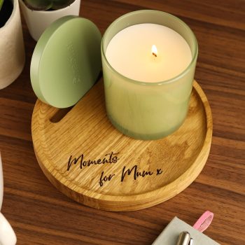 Personalised Candle Display Tray With Lid Slot