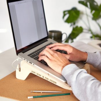 Personalised Wooden Laptop Stand