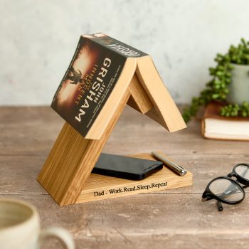Personalised bookstand by Mijmoj  for the Dad who loves reading
