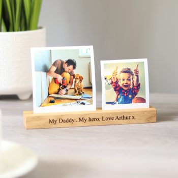 Personalised my dadddy my hero photo prints and holder