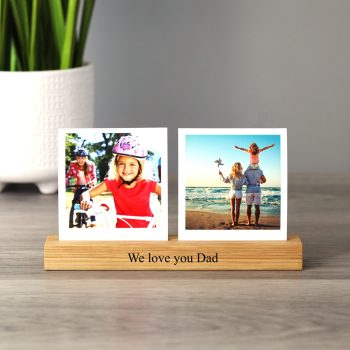 Personalised photo block two same size images