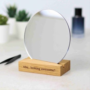 Personalised table top vanity mirror Abu