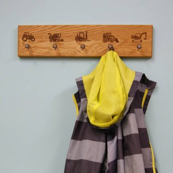 Tractor coat rack