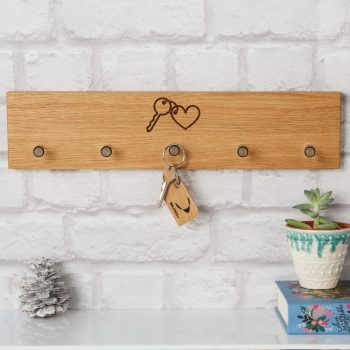 oak key rack 0432