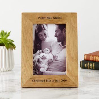 personalised Christening photo frame 10728