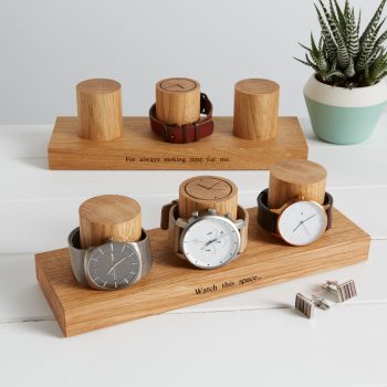 Personalised Watch stand for 3 watches