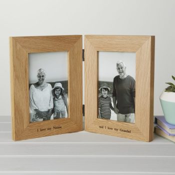 Hinged Oak Photo Frame